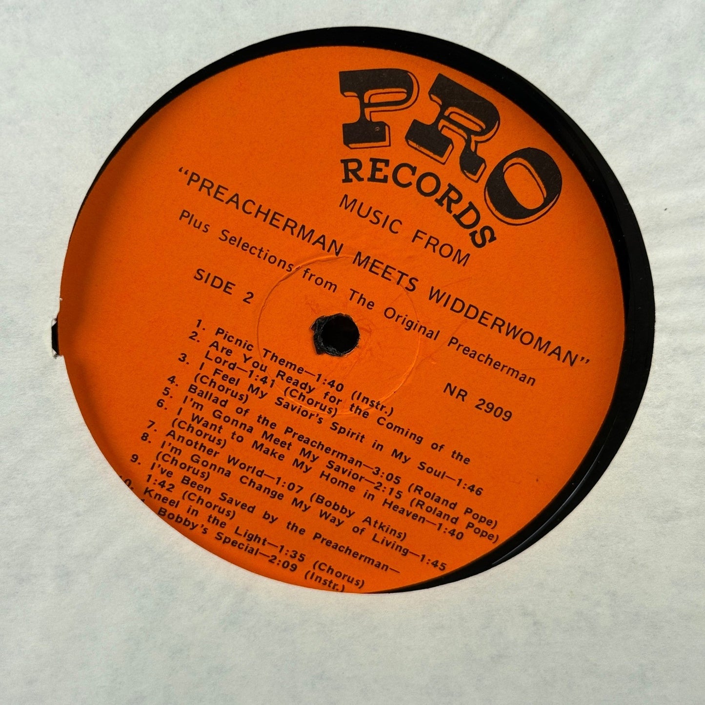 The Preacherman meets Widderwoman vinyl record