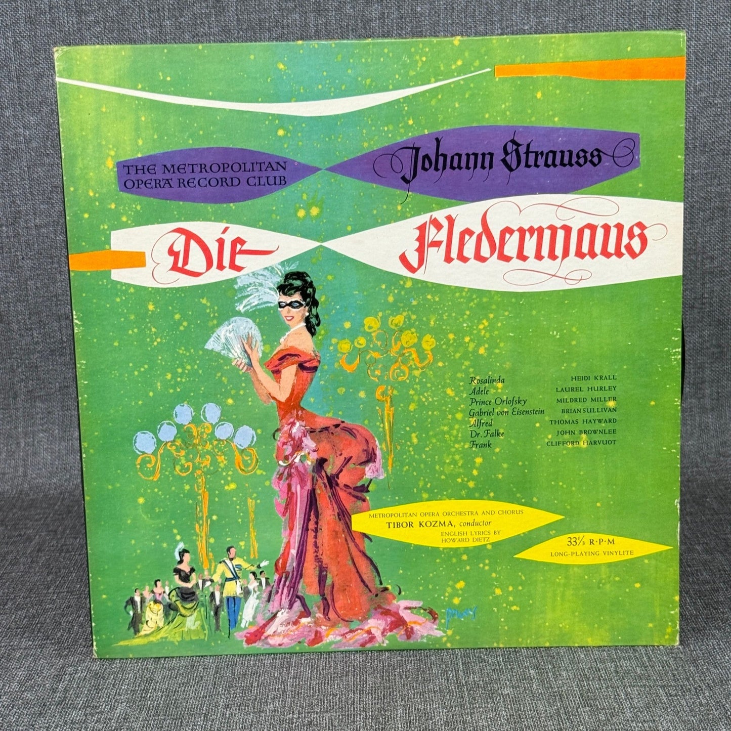 Johann Strauss Die Fledermaus Metropolitan Opera Record Club Vinyl