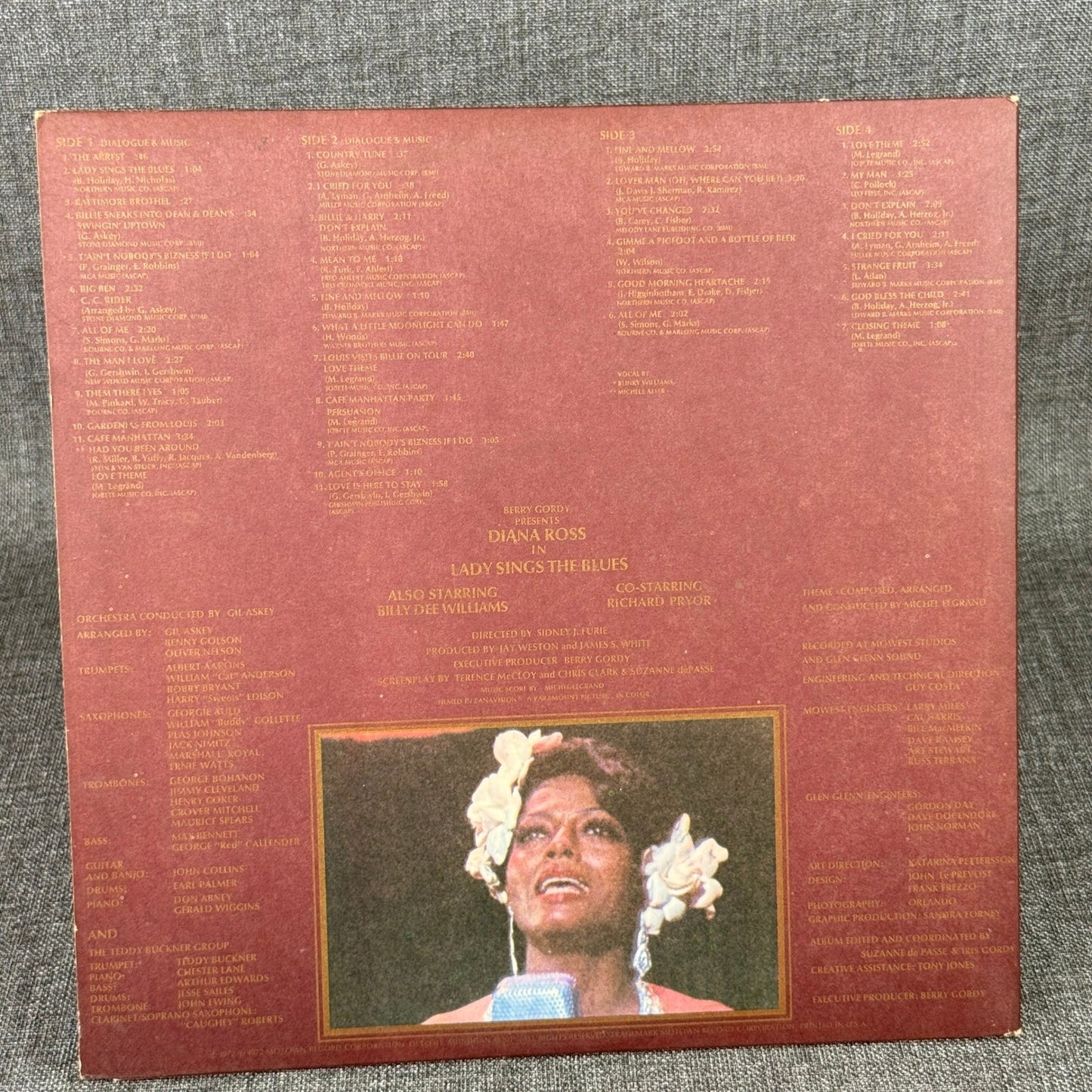 Diana Ross Lady Sings The Blues Vinyl Record 1972 Motown Soundtrack Album