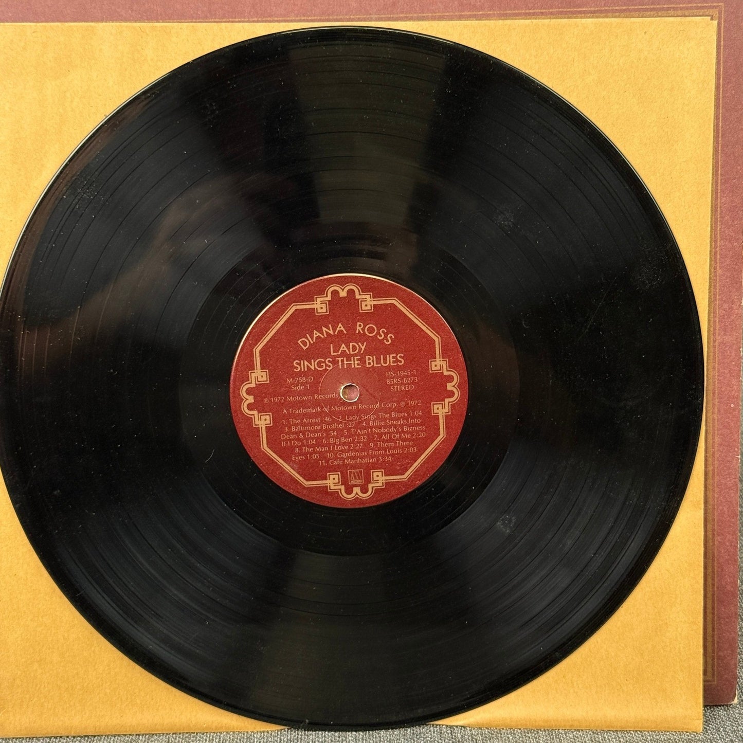 Diana Ross Lady Sings The Blues Vinyl Record 1972 Motown Soundtrack Album