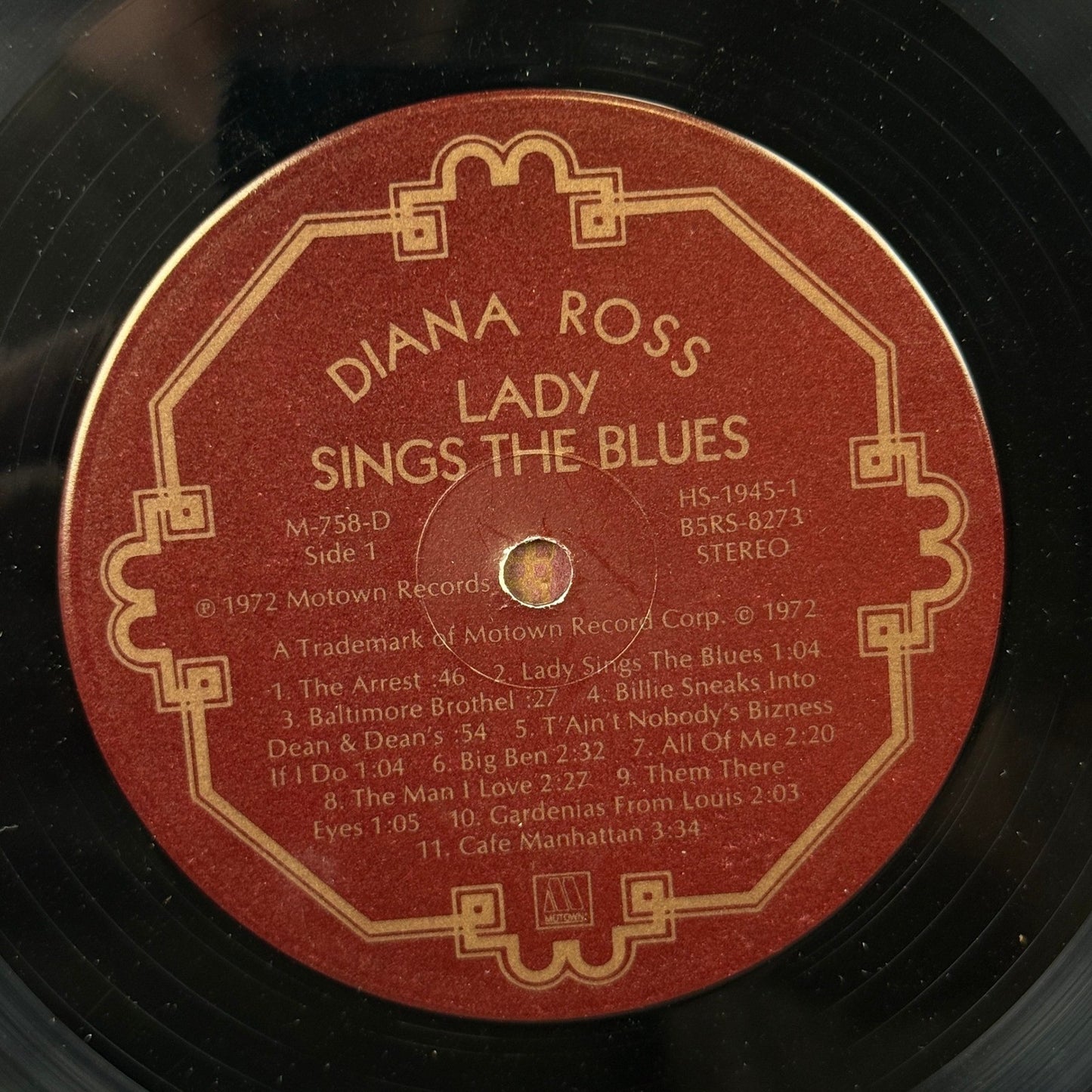 Diana Ross Lady Sings The Blues Vinyl Record 1972 Motown Soundtrack Album