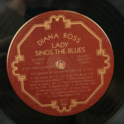 Diana Ross Lady Sings The Blues Vinyl Record 1972 Motown Soundtrack Album