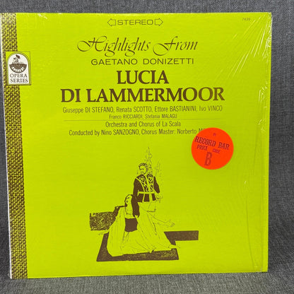 Highlights From Lucia Di Lammermoor Gaetano Donizetti Opera Stereo - NEAR MINT