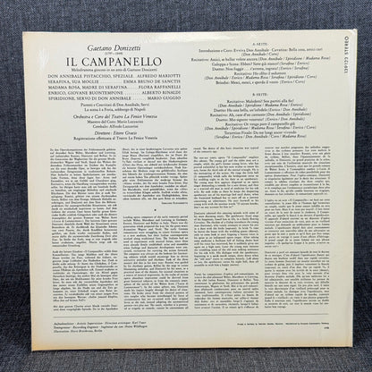Donizetti Il Campanello LP Vinyl Record Deutsche Grammophon Opera - NEAR MINT