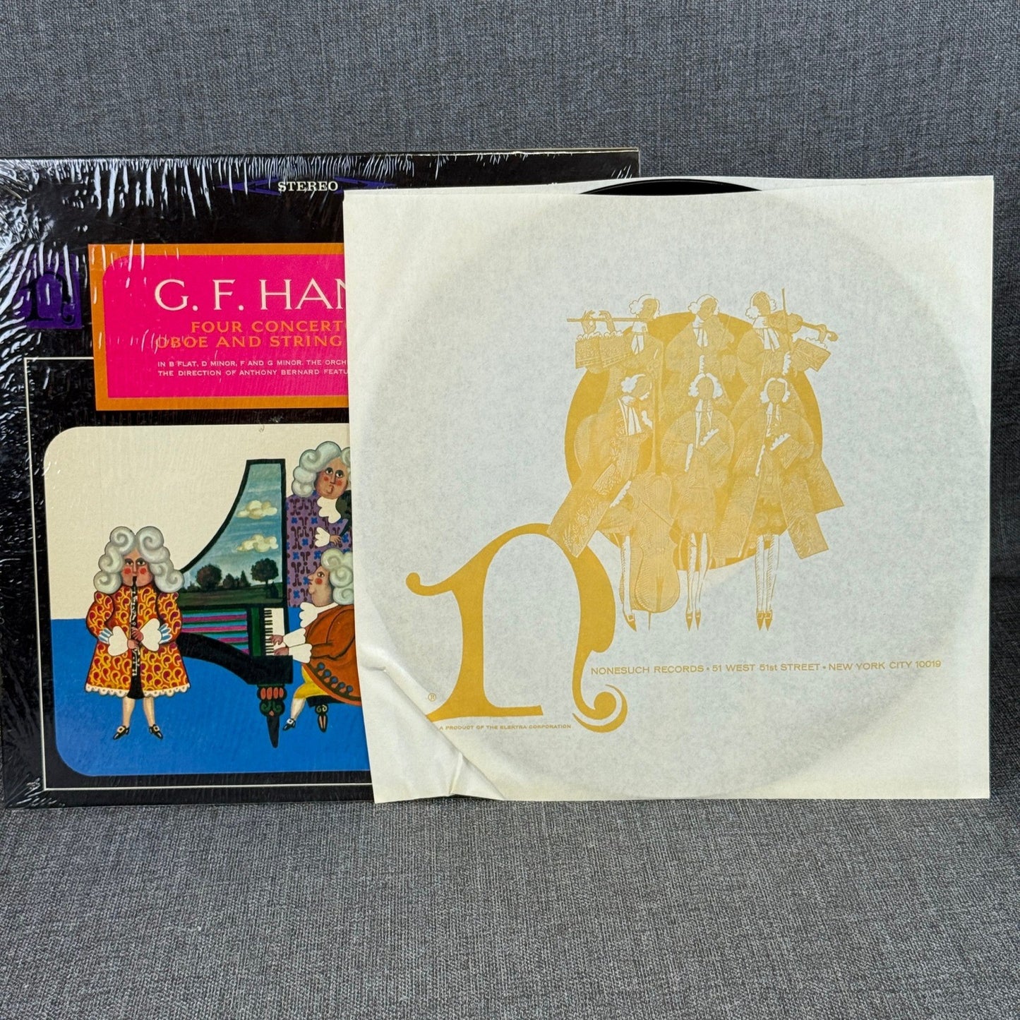 G.F. Handel Four Concertos Oboe & String Orchestra Nonesuch Vinyl Record - NM