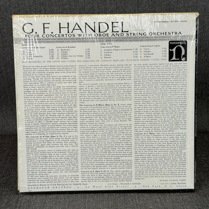 G.F. Handel Four Concertos Oboe & String Orchestra Nonesuch Vinyl Record - NM