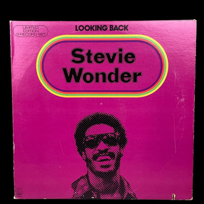 Stevie Wonder Looking Back Vinyl Record LP Set Motown Limited Edition 3 Records