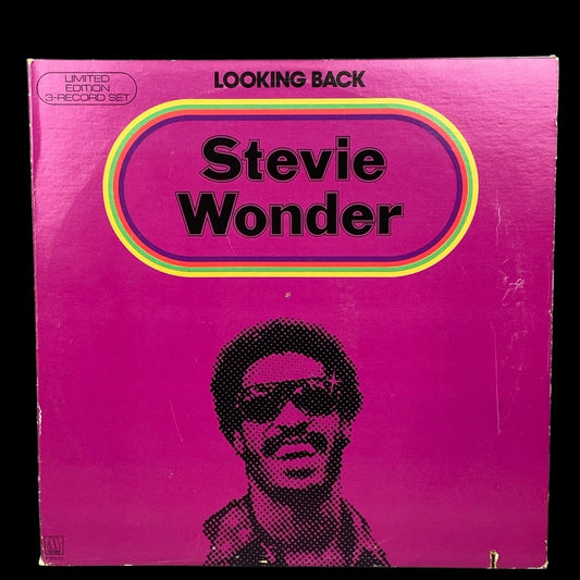 Stevie Wonder Looking Back Vinyl Record LP Set Motown Limited Edition 3 Records