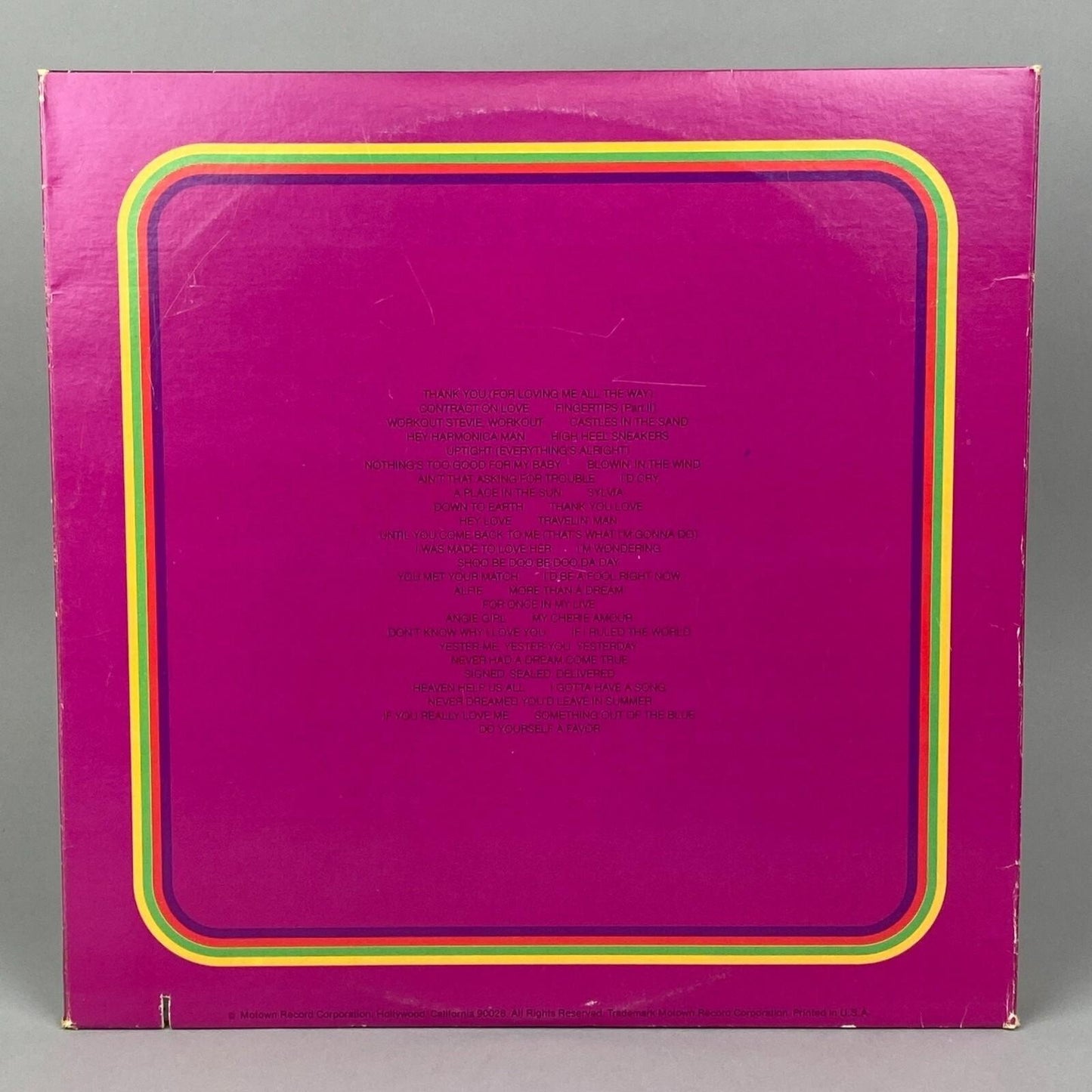 Stevie Wonder Looking Back Vinyl Record LP Set Motown Limited Edition 3 Records