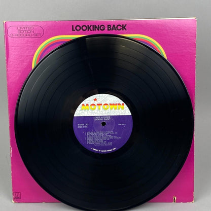 Stevie Wonder Looking Back Vinyl Record LP Set Motown Limited Edition 3 Records