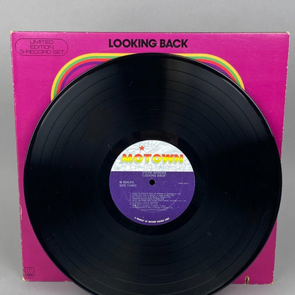 Stevie Wonder Looking Back Vinyl Record LP Set Motown Limited Edition 3 Records