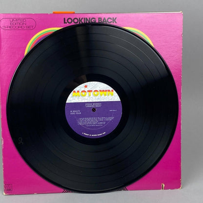 Stevie Wonder Looking Back Vinyl Record LP Set Motown Limited Edition 3 Records