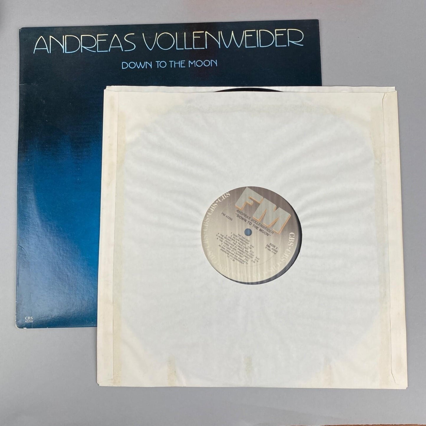 Andreas Vollenweider Down To The Moon Vinyl Record LP 1986 CBS FM 42255