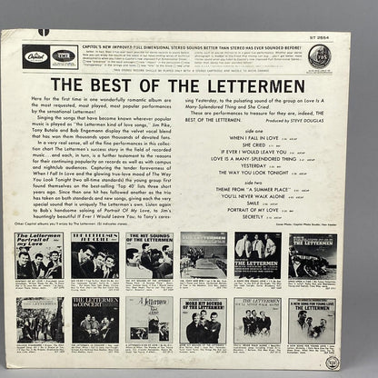 The Best of The Lettermen Vinyl Record LP Capitol Starline ST 2554 Full Stereo