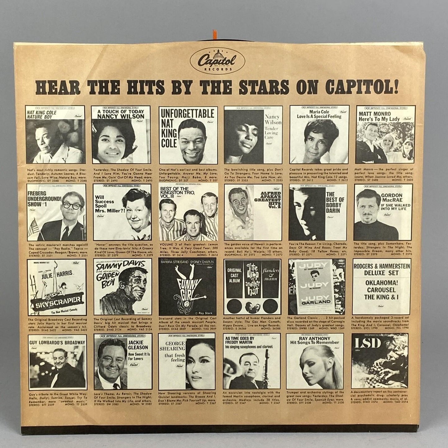 The Best of The Lettermen Vinyl Record LP Capitol Starline ST 2554 Full Stereo