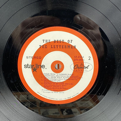 The Best of The Lettermen Vinyl Record LP Capitol Starline ST 2554 Full Stereo