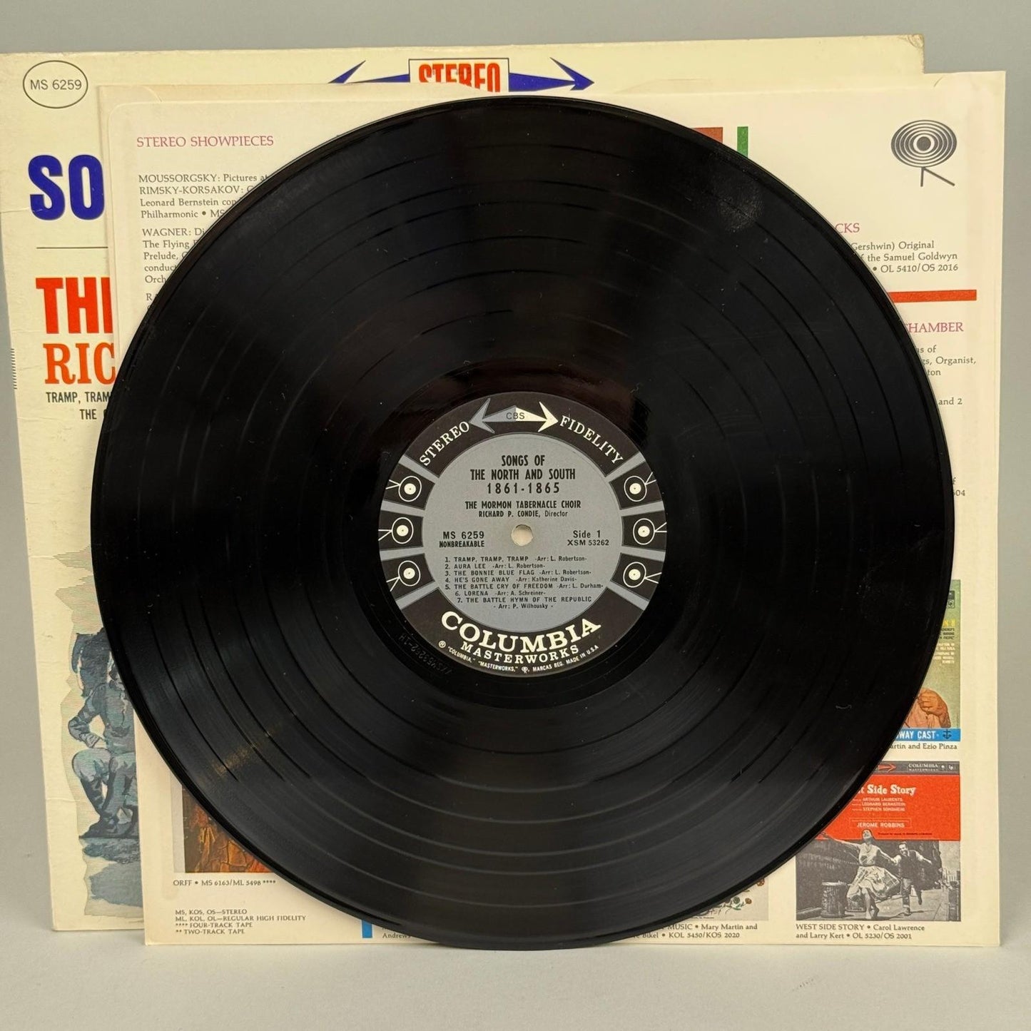 Songs of the North & South 1861-1865 Mormon Tabernacle 6-EYE Vinyl Record -NM