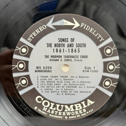Songs of the North & South 1861-1865 Mormon Tabernacle 6-EYE Vinyl Record -NM