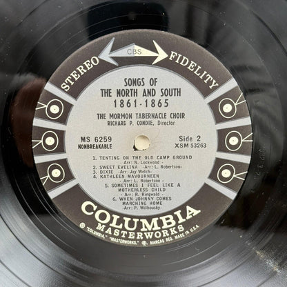 Songs of the North & South 1861-1865 Mormon Tabernacle 6-EYE Vinyl Record -NM