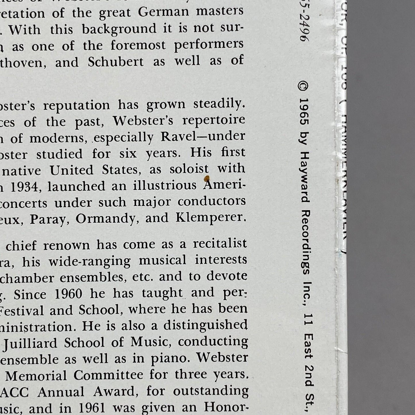 NOS Beethoven Beveridge Webster Piano Sonata No. 29 In B Flat Major Op. 106
