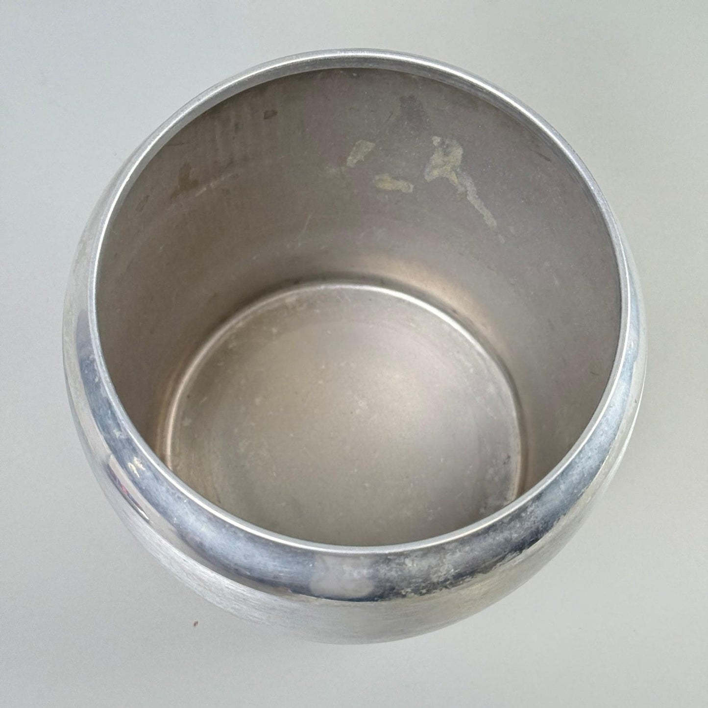 Vintage Kromex Aluminum Canister Set of 4 Flour Sugar Coffee Tea Black Lids