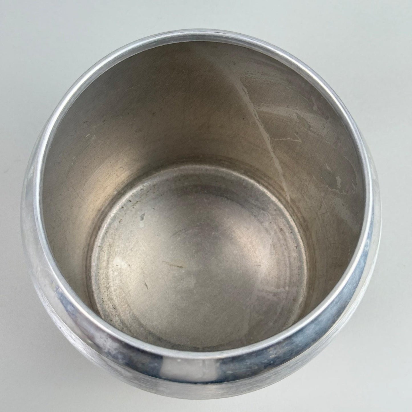 Vintage Kromex Aluminum Canister Set of 4 Flour Sugar Coffee Tea Black Lids