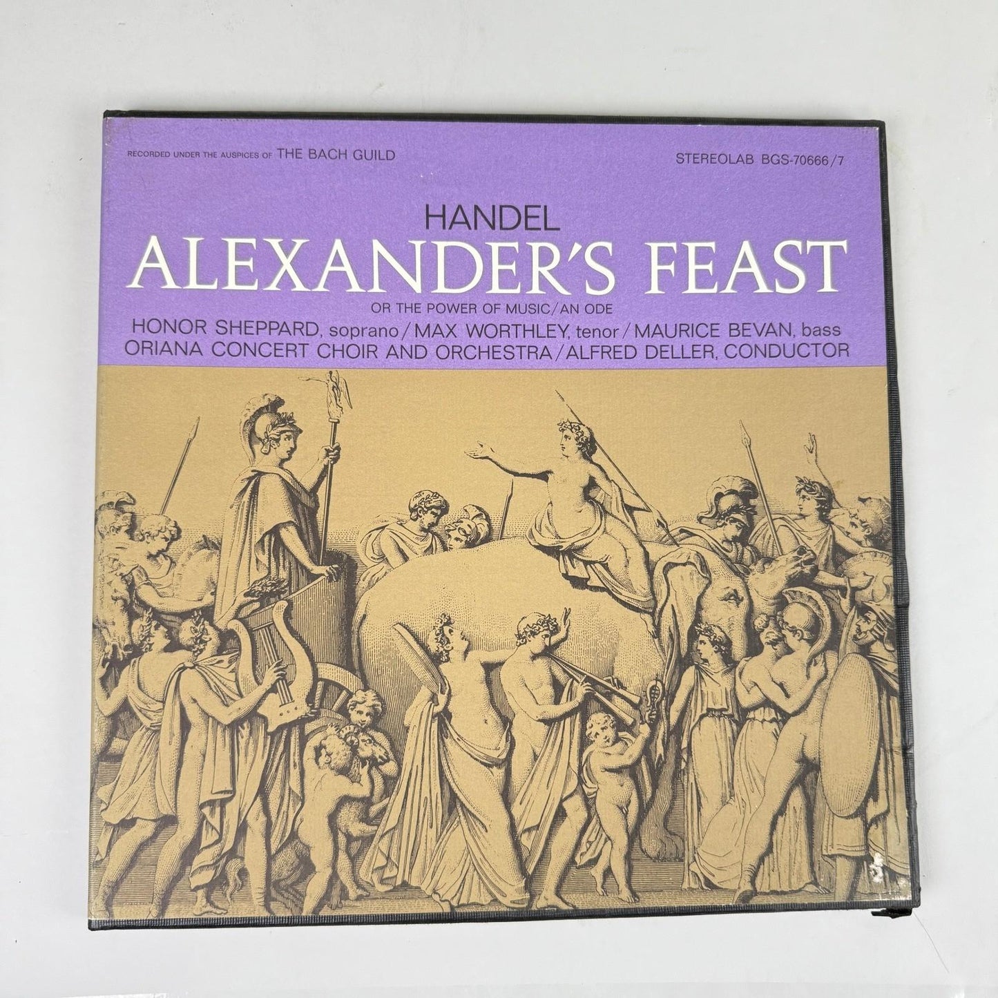 Handel Alexander's Feast 2 Vinyl Record Set The Bach Guild Stereo NEAR MINT