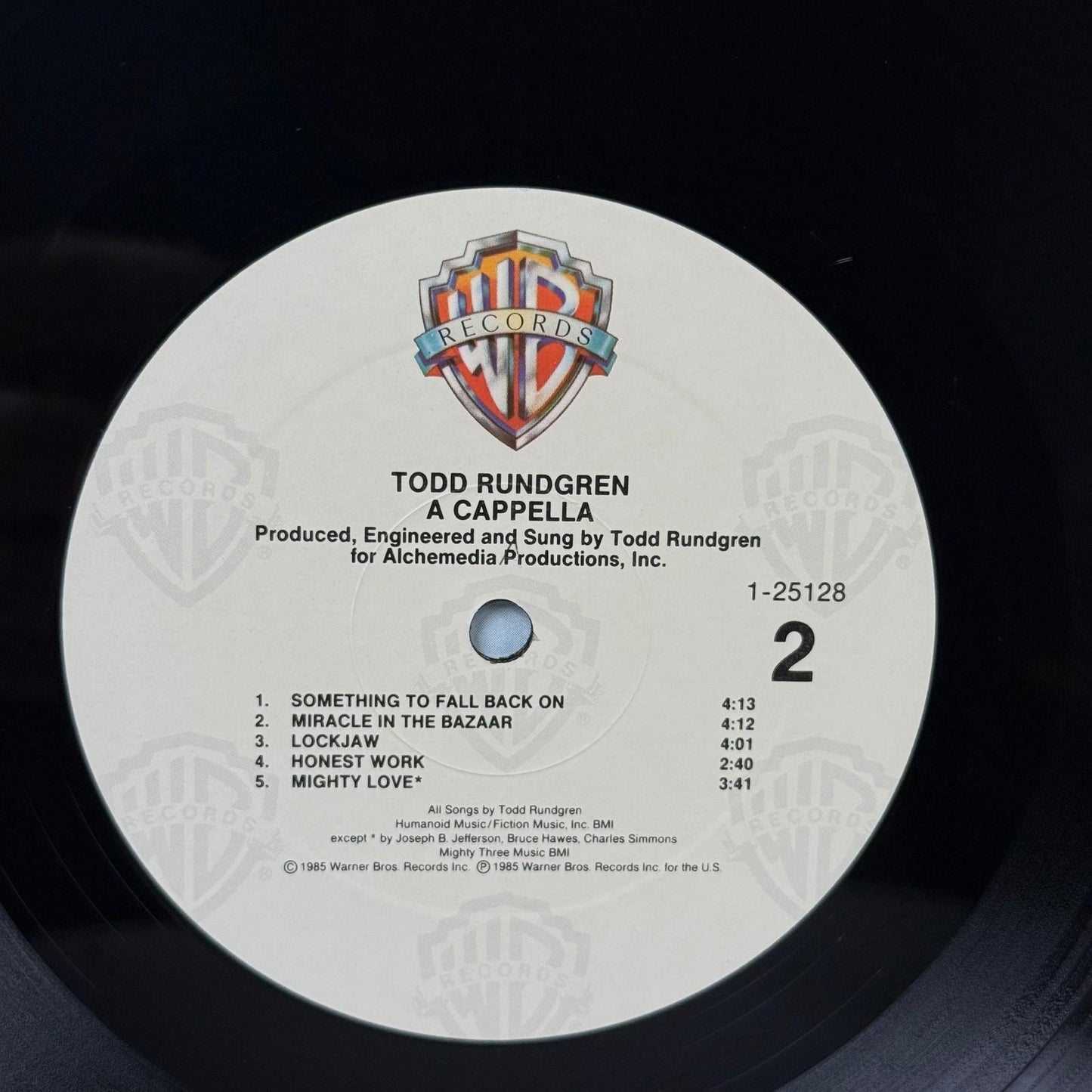 Todd Rundgren A Cappella Vinyl Record LP Album 1985 Records - NEAR MINT