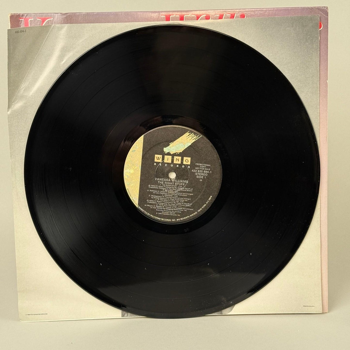 Vanessa Williams The Right Stuff Vinyl Record Album 1988 PROMOTIONAL - NEAR MINT