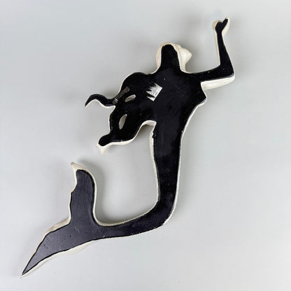 Wood Mermaids Wall Decor Set Nautical Coastal Beach Home Accent