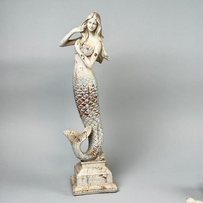 Wood Mermaids Wall Decor Set Nautical Coastal Beach Home Accent