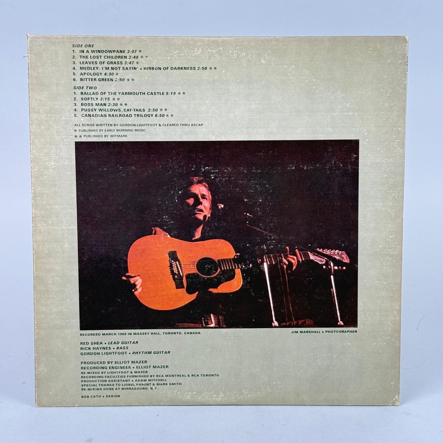 Gordon Lightfoot Sunday Concert Vinyl Record Album - NEAR MINT