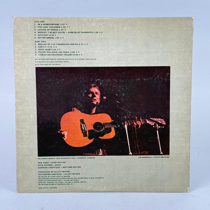 Gordon Lightfoot Sunday Concert Vinyl Record Album - NEAR MINT