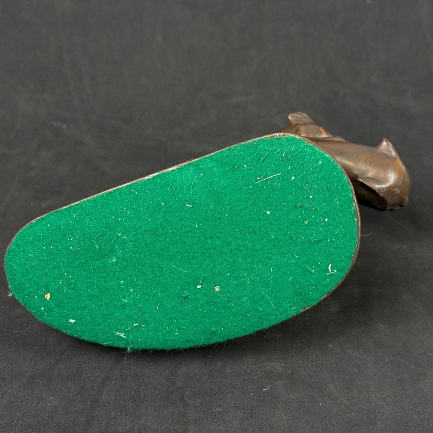 Bronze Sculpture Two Panthers Fighting Wild Animal Art Statue Figurine 9"x7"