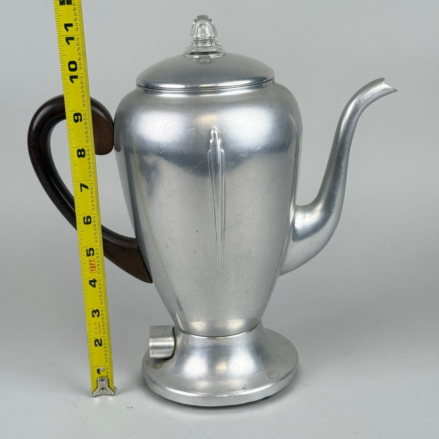 Mirro-Matic Electric Percolator 8 Cup Aluminum Glass Lid - TESTED