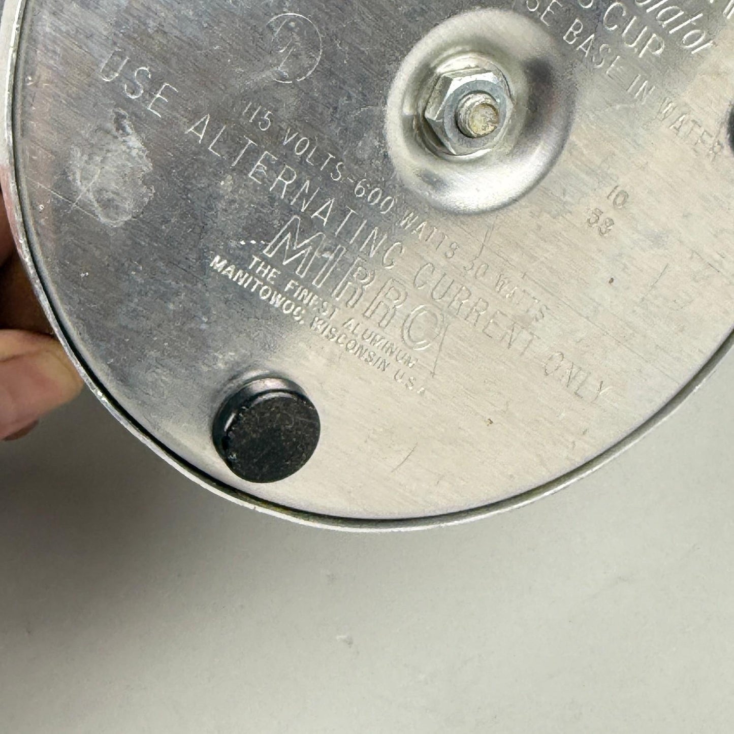 Mirro-Matic Electric Percolator 8 Cup Aluminum Glass Lid - TESTED