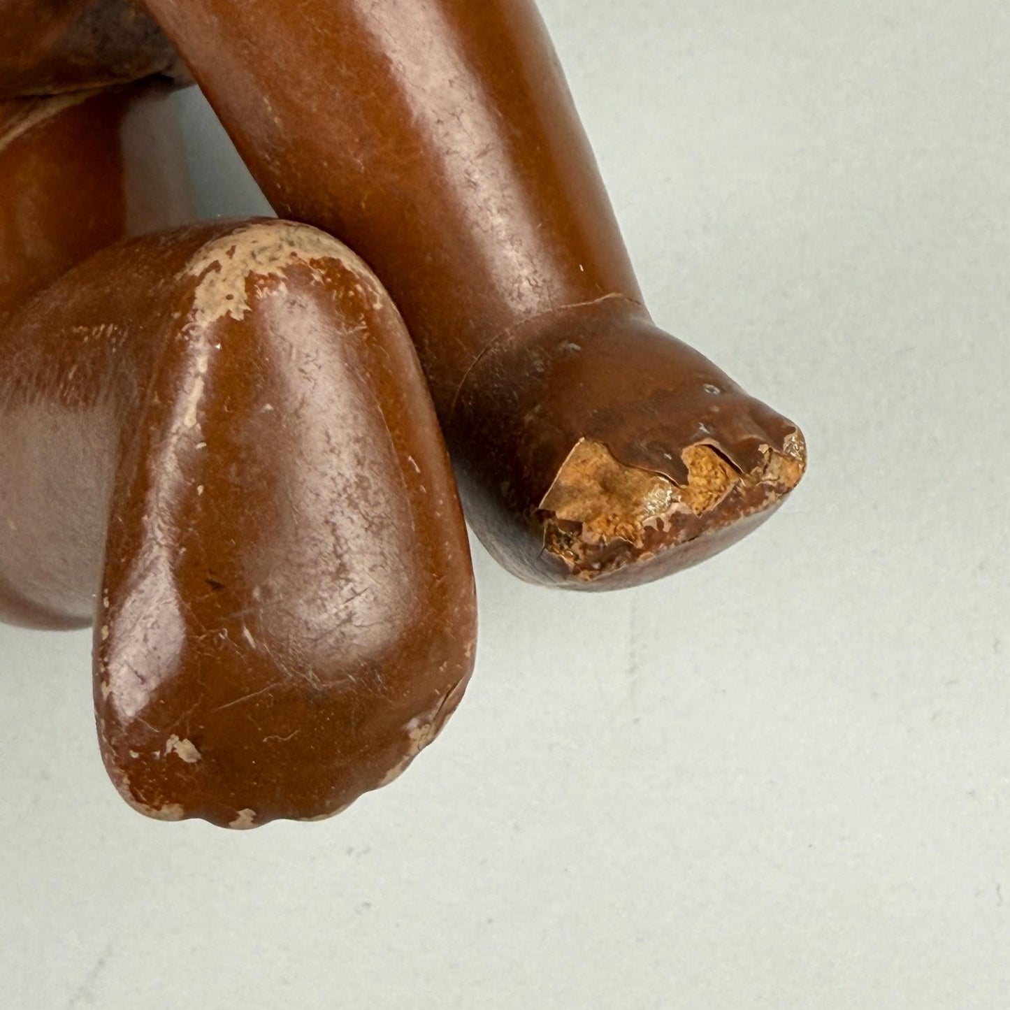 Vintage Topsy African American Child Composition Doll with Blue Overalls 10"