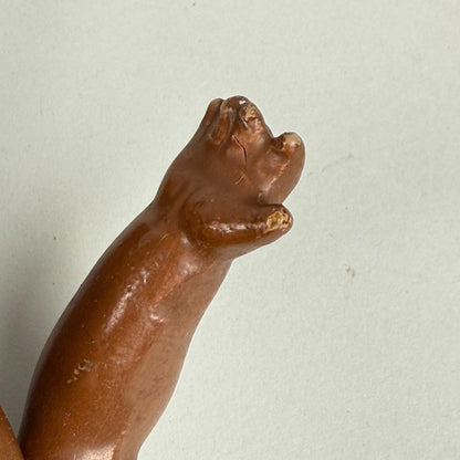 Vintage Topsy African American Child Composition Doll with Blue Overalls 10"