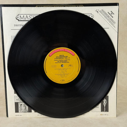 CBS Bach Brandenburg Concertos Vol II Pablo Casals Marlboro Vinyl Record NM
