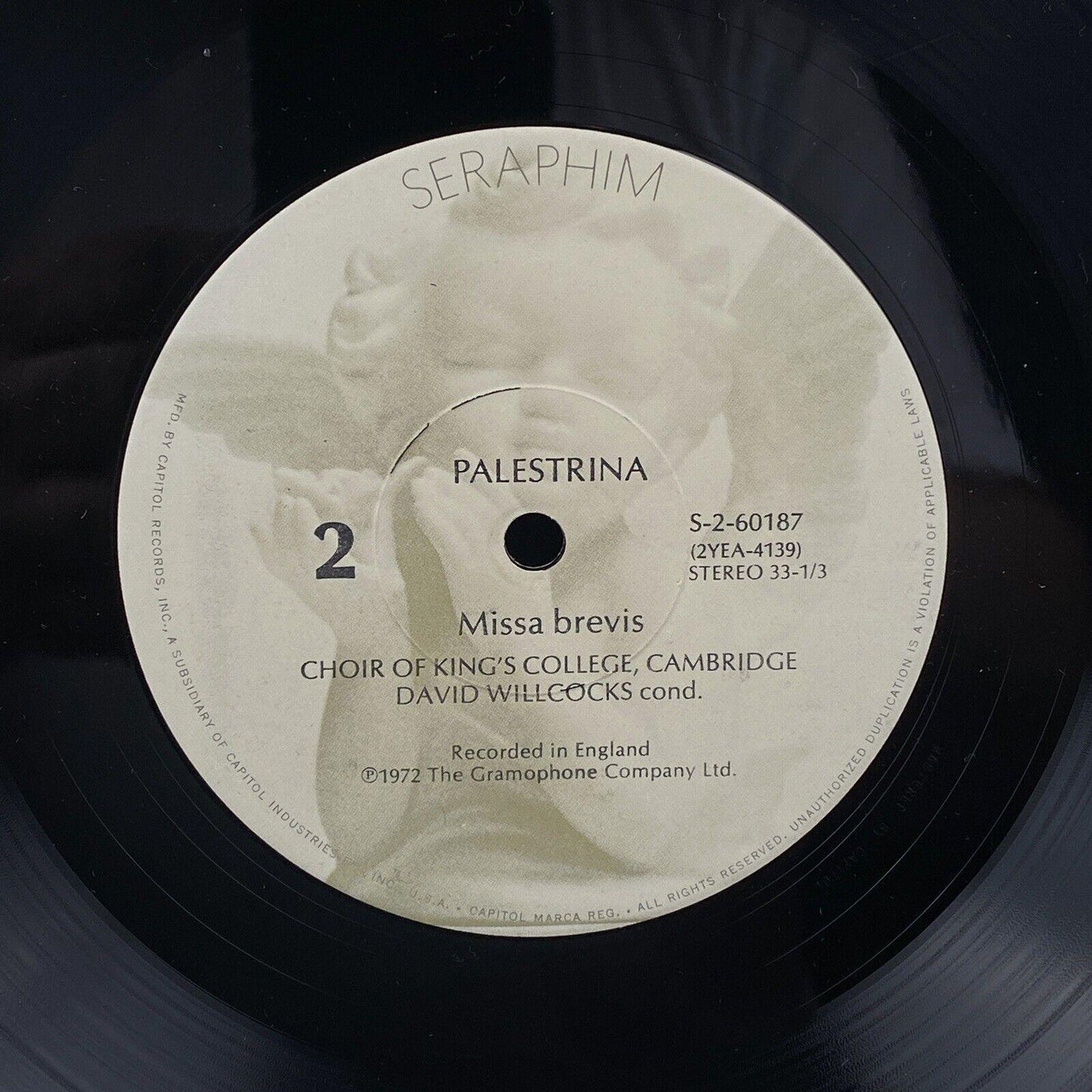 King's College Choir, Cambridge The Pope Marcellus Mass and Missa brevis Vinyl