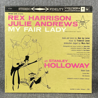 My Fair Lady  R. Harrison , J. Andrews , Stanley Holloway 6 EYE VINYL EXC
