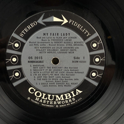 My Fair Lady  R. Harrison , J. Andrews , Stanley Holloway 6 EYE VINYL EXC