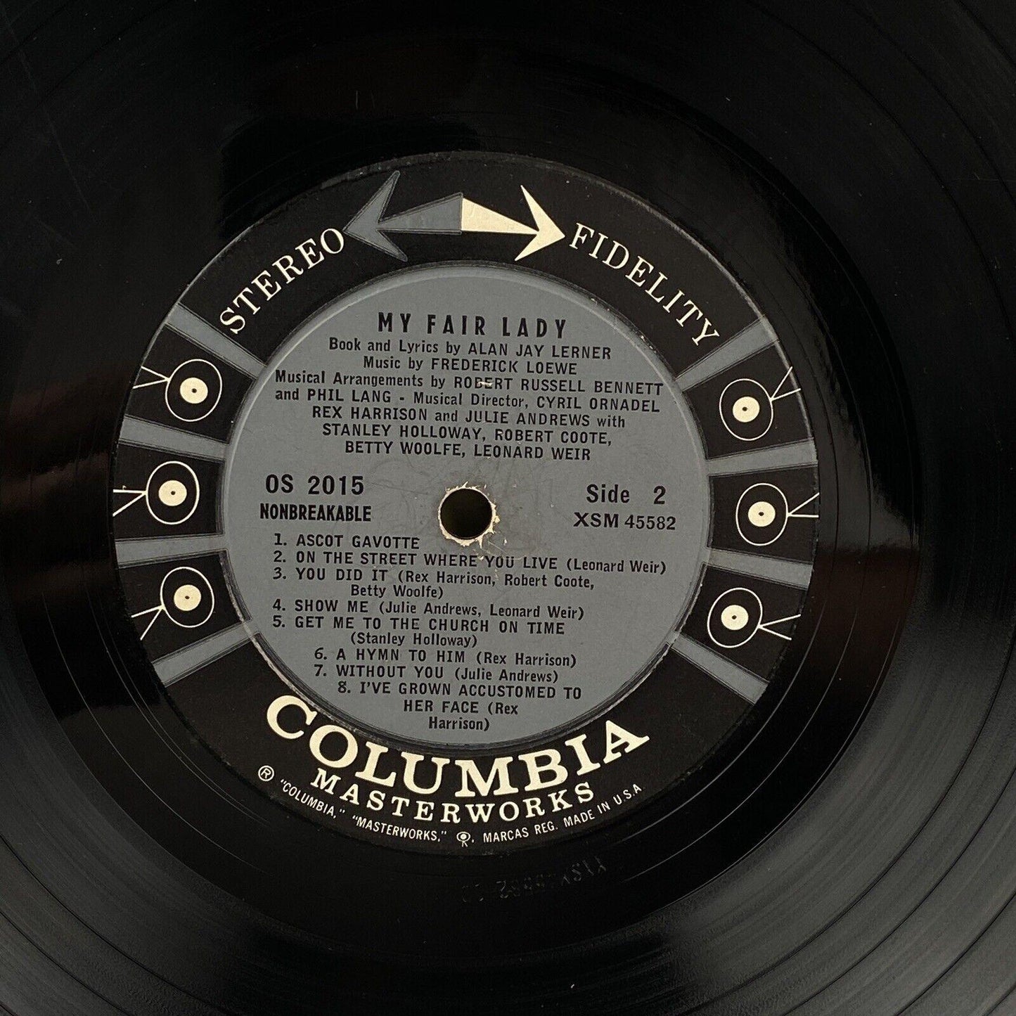 My Fair Lady  R. Harrison , J. Andrews , Stanley Holloway 6 EYE VINYL EXC