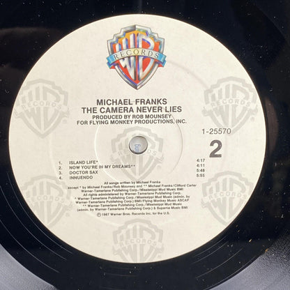 Michael Franks The Camera Never Lies , Promotional Vinyl Record 1987