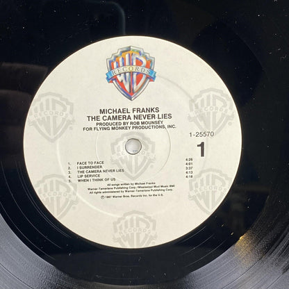 Michael Franks The Camera Never Lies , Promotional Vinyl Record 1987