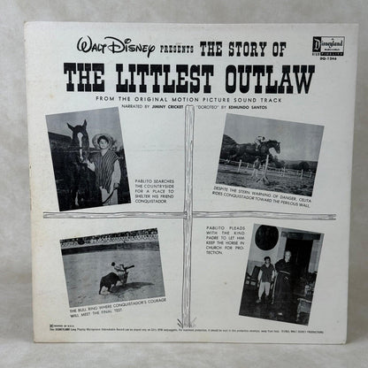 Disneyland Record The Story of The Littlest Outlaw 12" Vinyl LP EXCELLENT