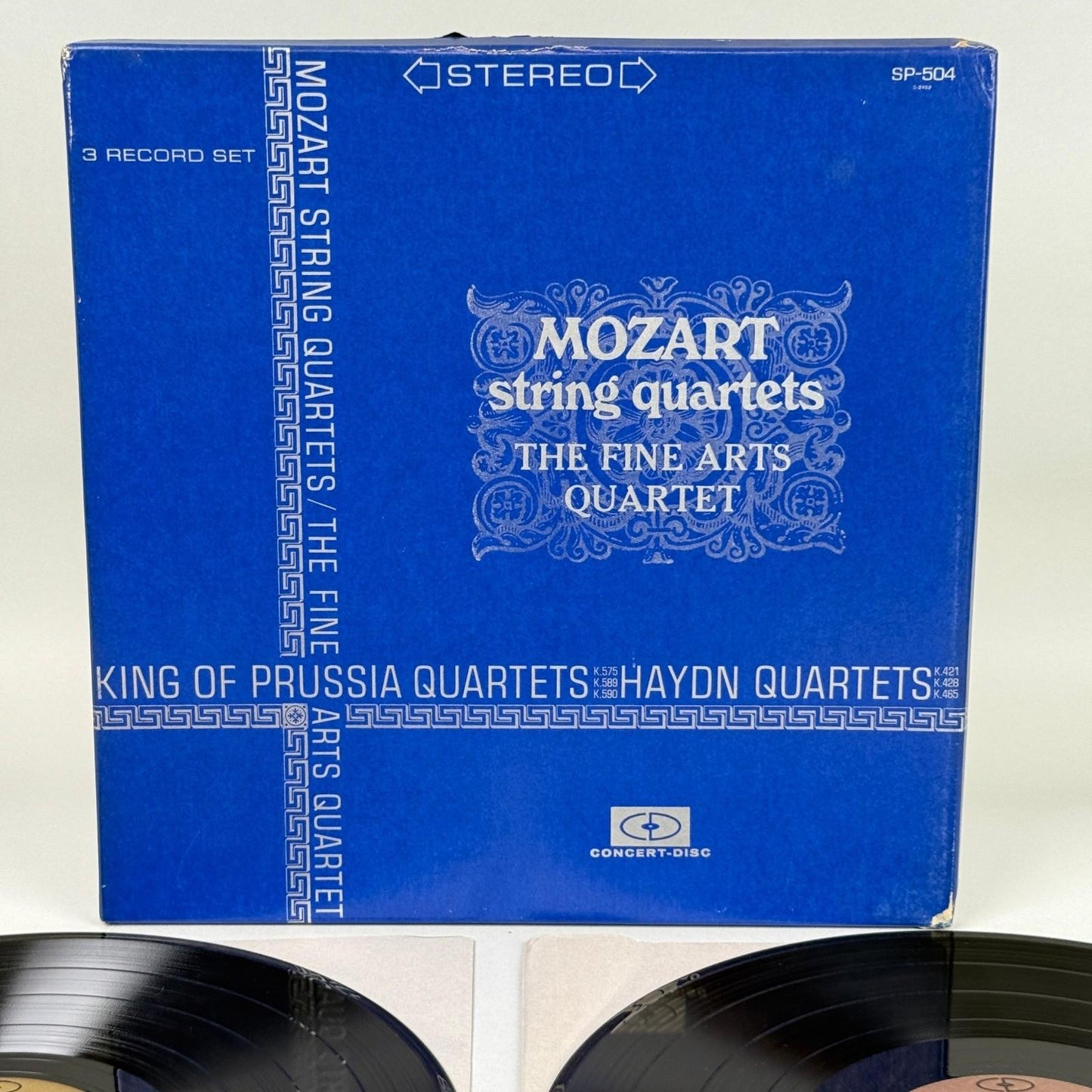 Mozart String Quartets The Fine Arts Quartet 3 Vinyl Record Set - NEAR MINT