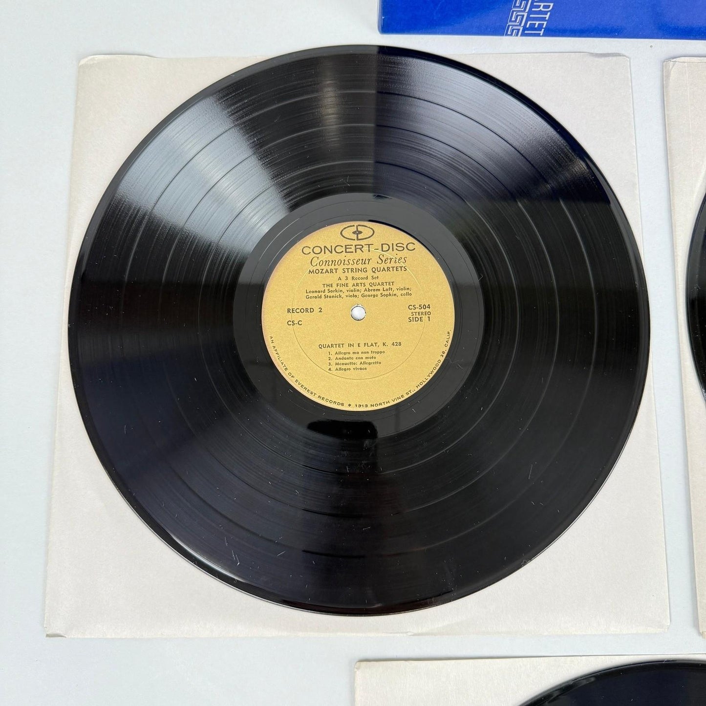 Mozart String Quartets The Fine Arts Quartet 3 Vinyl Record Set - NEAR MINT