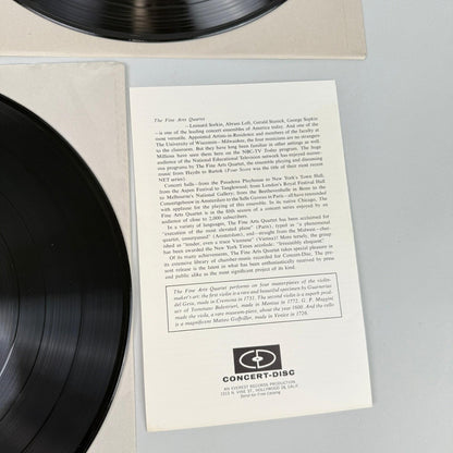 Mozart String Quartets The Fine Arts Quartet 3 Vinyl Record Set - NEAR MINT