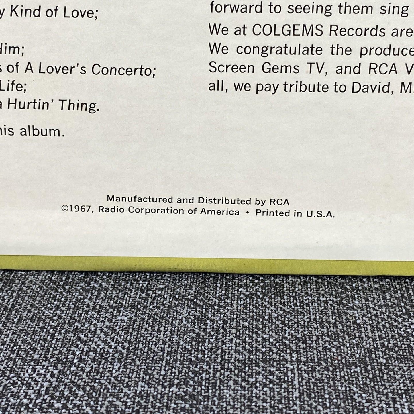 The Monkees More Of The Monkees Vinyl LP  COM-102